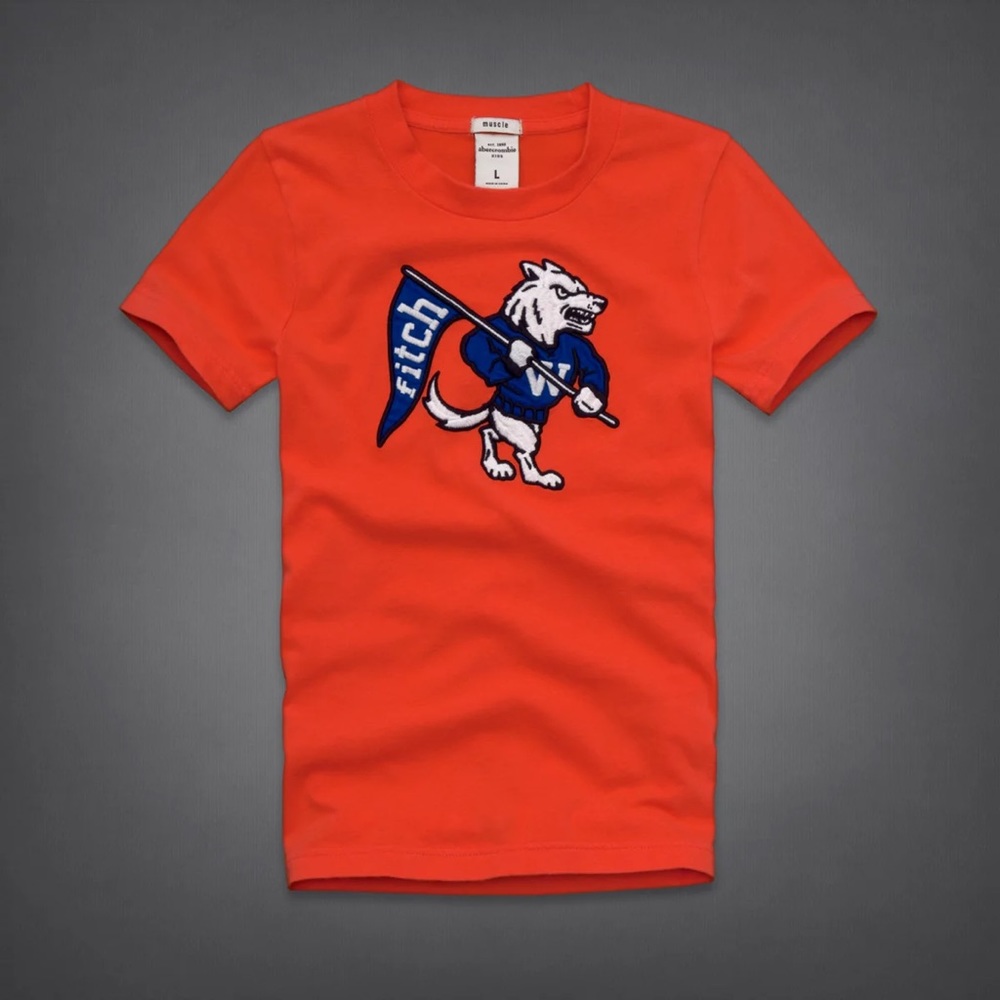 NWT Abercrombie kids animal logo tee